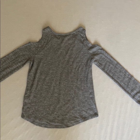 Grey Cold Shoulder Dog Lover shirt - Picture 6 of 7